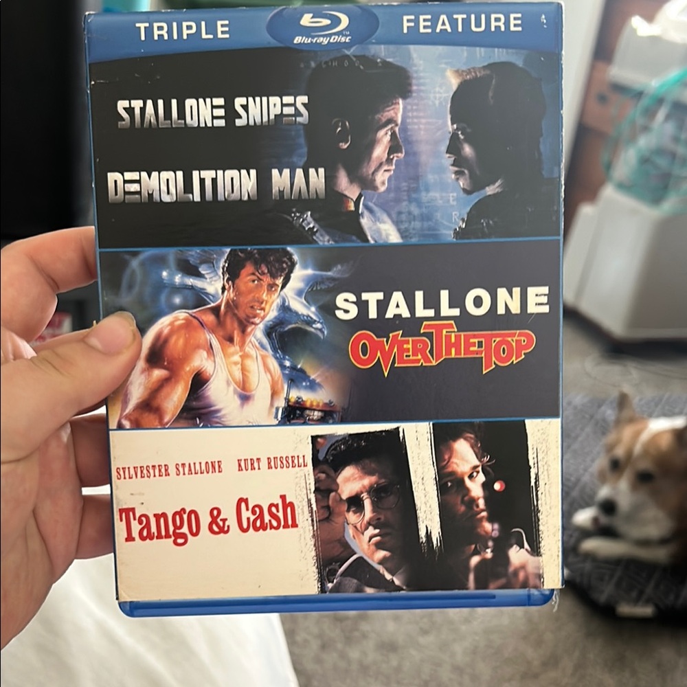 Three set of movies with Sylvester Stallone in it